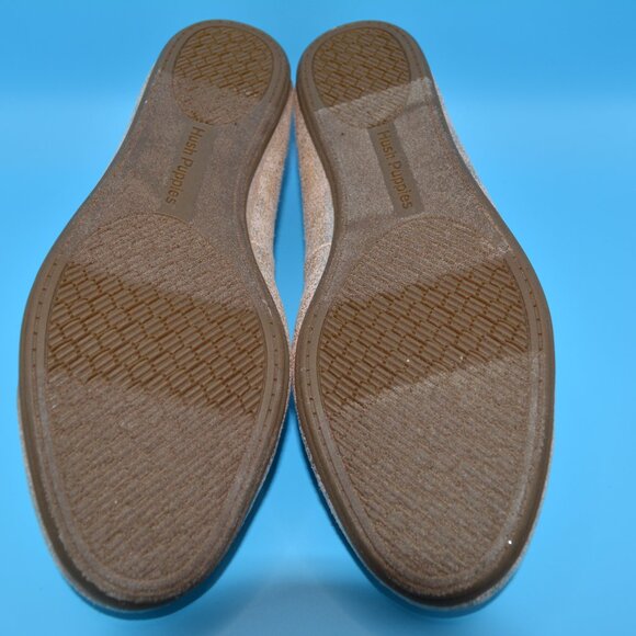 Girls Ballet Flats Dress Shoes Gold Sz 2.5 Hush Puppies Easter - Picture 5 of 5